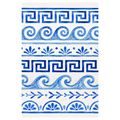 TABLEAU SUR TOILE – MOTIFS BLEUS MÉDITERRANÉENS - TABLEAUX PAR THÈME - TABLEAUX