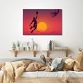 OBRAZ BASKETBALISTA VE ZLATÉM ZÁPADU - OBRAZY LIDÍ - OBRAZY