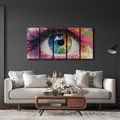 5-DÍLNÝ OBRAZ BAREVNÁ HARMONIE OKA - ABSTRAKTNÍ OBRAZY - OBRAZY