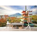 SELF ADHESIVE WALL MURAL VIEW OF CHUREITO PAGODA AND MOUNT FUJI - SELF-ADHESIVE WALLPAPERS - WALLPAPERS