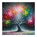OBRAZ ZÁŘIVÉ BARVY STROMU ŽIVOTA - OBRAZY STROMY ŽIVOTA - OBRAZY