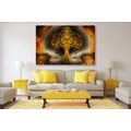 CANVAS PRINT RAVENS AND THE TREE OF LIFE - PICTURES FENG SHUI - PICTURES