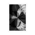 POSTER ARTISTIC ABSTRACTION IN BLACK AND WHITE - ABSTRACT AND PATTERNED - POSTERS