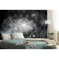 SELF ADHESIVE WALLPAPER BLACK AND WHITE MANDALA WITH A GALAXY BACKGROUND - SELF-ADHESIVE WALLPAPERS - WALLPAPERS