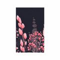 POSTER GRASS VARIATIONS IN PINK COLOR - FLOWERS - POSTERS