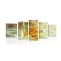 5-PIECE CANVAS PRINT SEA BUCKTHORN - PICTURES FLOWERS - PICTURES