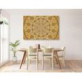 CANVAS PRINT ORNAMENTAL MANDALA WITH LACE - PICTURES FENG SHUI - PICTURES