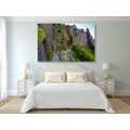 CANVAS PRINT NARROW TOURIST PATH - PICTURES OF NATURE AND LANDSCAPE - PICTURES