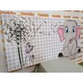 CANVAS PRINT SMALL ELEPHANT - CHILDRENS PICTURES{% if product.category.pathNames[0] != product.category.name %} - PICTURES{% endif %}