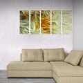 5-PIECE CANVAS PRINT SEA BUCKTHORN - PICTURES FLOWERS - PICTURES