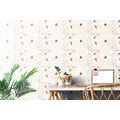 SELF ADHESIVE WALLPAPER BIRDS IN A DENSE FOREST WITH A BEIGE BACKGROUND - SELF-ADHESIVE WALLPAPERS - WALLPAPERS