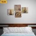 BILDER-SET FENG SHUI IN BEIGE - BILDERSETS - BILDER