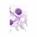 POSTER FLOWERS WITH ABSTRACT BACKGROUND - ABSTRACT AND PATTERNED - POSTERS