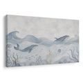 WANDBILD WALE IM RUHIGEN MEER - WANDBILDER WALE - BILDER