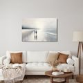 WANDBILD SPAZIERGANG AM MEER - BILDER MEER UND STRAND - BILDER