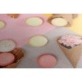 CANVAS PRINT MACARONS IN A CONE - PICTURES OF FOOD AND DRINKS - PICTURES