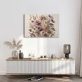 TABLEAU SUR TOILE – FLEURS VINTAGE SUR FOND CLAIR - TABLEAUX - 🔥 VENTE TOTALE