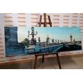 CANVAS PRINT BRIDGE OF ALEXANDER III. IN PARIS - PICTURES OF CITIES - PICTURES