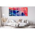 5-PIECE CANVAS PRINT ABSTRACTION OF SHAPES - ABSTRACT PICTURES{% if product.category.pathNames[0] != product.category.name %} - PICTURES{% endif %}