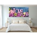 CANVAS PRINT WITH THE INSCRIPTION LOVE - PICTURES WITH INSCRIPTIONS AND QUOTES - PICTURES