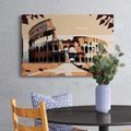 QUADRO SU TELA – COLOSSEO A ROMA - QUADRI DI PARIGI - STAMPE E QUADRI