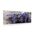 WANDBILD BLUMENSTRAUSS MIT LAVENDEL - BILDER BLUMEN - BILDER