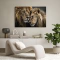 OBRAZ LVÍ LÁSKA V DIVOČINĚ - OBRAZY LVI A TYGŘI - OBRAZY