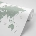 SELF ADHESIVE WALLPAPER DECENT MAP IN GREEN DESIGN - SELF-ADHESIVE WALLPAPERS - WALLPAPERS