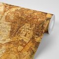 SELF ADHESIVE WALLPAPER SKETCHED MAP OF THE PAST - SELF-ADHESIVE WALLPAPERS - WALLPAPERS