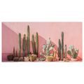 WANDBILD MODERNE KAKTEENGARTEN - BOTANISCHE BILDER - BILDER