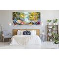 5-PIECE CANVAS PRINT OIL PAINTING OF A LANDSCAPE - PICTURES OF NATURE AND LANDSCAPE - PICTURES