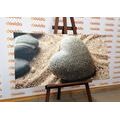 WANDBILD ZEN-STEIN IN FORM DES HERZENS - BILDER MIT FENG SHUI-MOTIVEN - BILDER