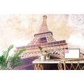 WALLPAPER EIFFEL TOWER IN PARIS - WALLPAPERS VINTAGE AND RETRO - WALLPAPERS