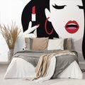 SELF ADHESIVE WALLPAPER WOMAN WITH LIPSTICK - SELF-ADHESIVE WALLPAPERS - WALLPAPERS