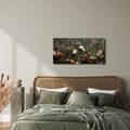 WANDBILD VINTAGE BLUMEN-ELEGANZ - BILDER BLUMEN - BILDER
