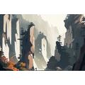 CANVAS PRINT TIANZI MOUNTAIN IN CHINA - PICTURES MOUNTAINS - PICTURES