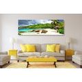 CANVAS PRINT TROPICAL SEYCHELLES - PICTURES OF NATURE AND LANDSCAPE - PICTURES