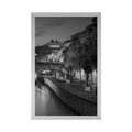 POSTER EMBANKMENT OF PARIS IN BLACK AND WHITE - BLACK AND WHITE - POSTERS