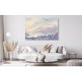 CANVAS PRINT BIRDS FLYING OVER THE LANDSCAPE - PICTURES OF NATURE AND LANDSCAPE - PICTURES