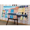 CANVAS PRINT OIL PAINTING OF VENICE - PICTURES OF CITIES - PICTURES