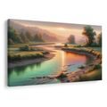 OBRAZ ŘEKA V PODVEČER - OBRAZY - TOTÁLNÍ VÝPRODEJ 🔥