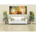 5-PIECE CANVAS PRINT TREE OF LIFE WITH A SPACE ABSTRACTION - PICTURES FENG SHUI - PICTURES