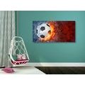 CANVAS PRINT SOCCER BALL - ABSTRACT PICTURES - PICTURES