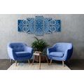 5-PIECE CANVAS PRINT DELICATE ETHNIC MANDALA - PICTURES FENG SHUI - PICTURES