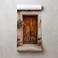 FOTOTAPETE RUSTIKALE MEDITERRANE FASSADE MIT BLUMEN - TAPETEN VON STÄDTEN - TAPETEN