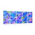 5-PIECE CANVAS PRINT PASTEL ABSTRACT ART - ABSTRACT PICTURES{% if product.category.pathNames[0] != product.category.name %} - PICTURES{% endif %}