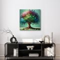 OBRAZ BAREVNÝ STROM ŽIVOTA NA PLÁTNĚ - OBRAZY STROMY ŽIVOTA - OBRAZY