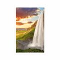 POSTER MAJESTÄTISCHER WASSERFALL IN ISLAND - NATUR - POSTER