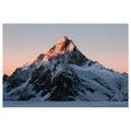 TABLEAU SUR TOILE – SOMMET ENNEIGÉ AU CRÉPUSCULE - TABLEAUX DE MONTAGNE - TABLEAUX
