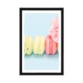 POSTER WITH MOUNT DELICIOUS MACARONS - WITH A KITCHEN MOTIF - POSTERS